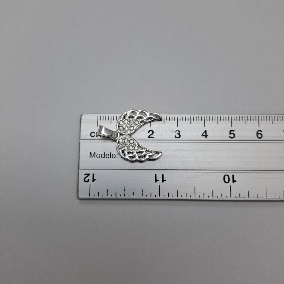 DIJE ALAS C/CIRCONIAS PLATA .925 2.3 GR (NUEVO)