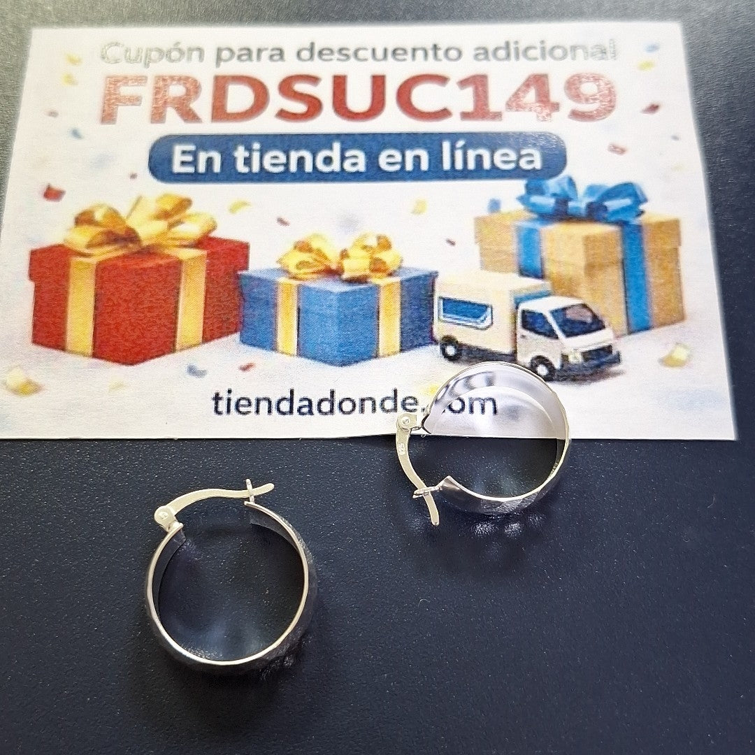 ARETES ARRACADAS FACETADAS PLATA .925 2.8 GR (NUEVO)