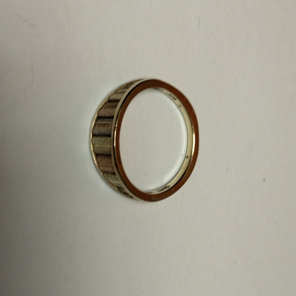 ANILLO ORO COMBINADO 14 K 3,10 GRMS (SEMINUEVO)