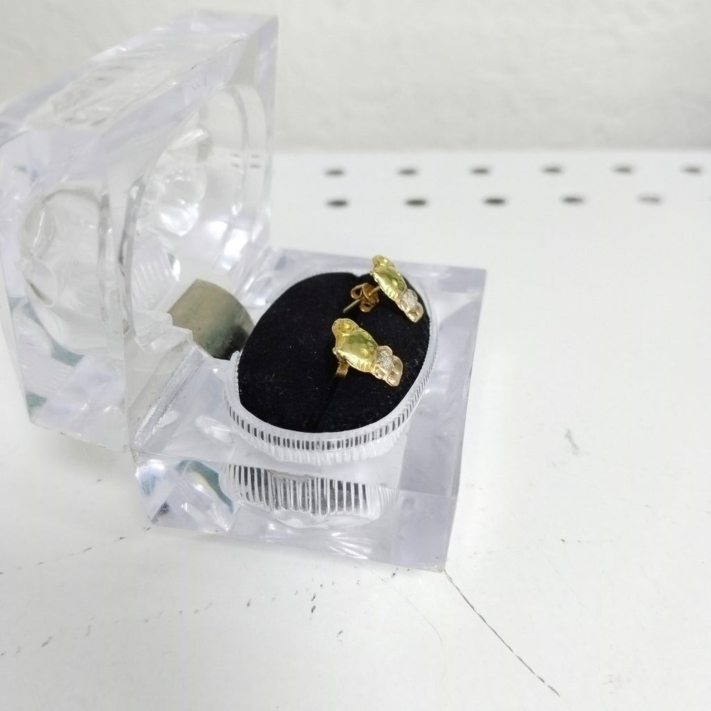BROQUELES PAR ORO 14 K 0,90 GRMS (SEMINUEVO)