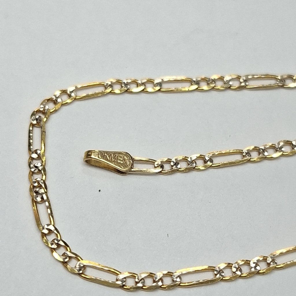 PULSERAS TEJIDO 3X1 DIAMANTADO ORO 10K 18 CM 1.7 GR (NUEVO)