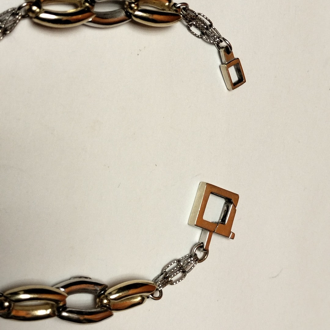 PULSERA ORO COMBINADO 14 K 11,70 GRMS (SEMINUEVO)