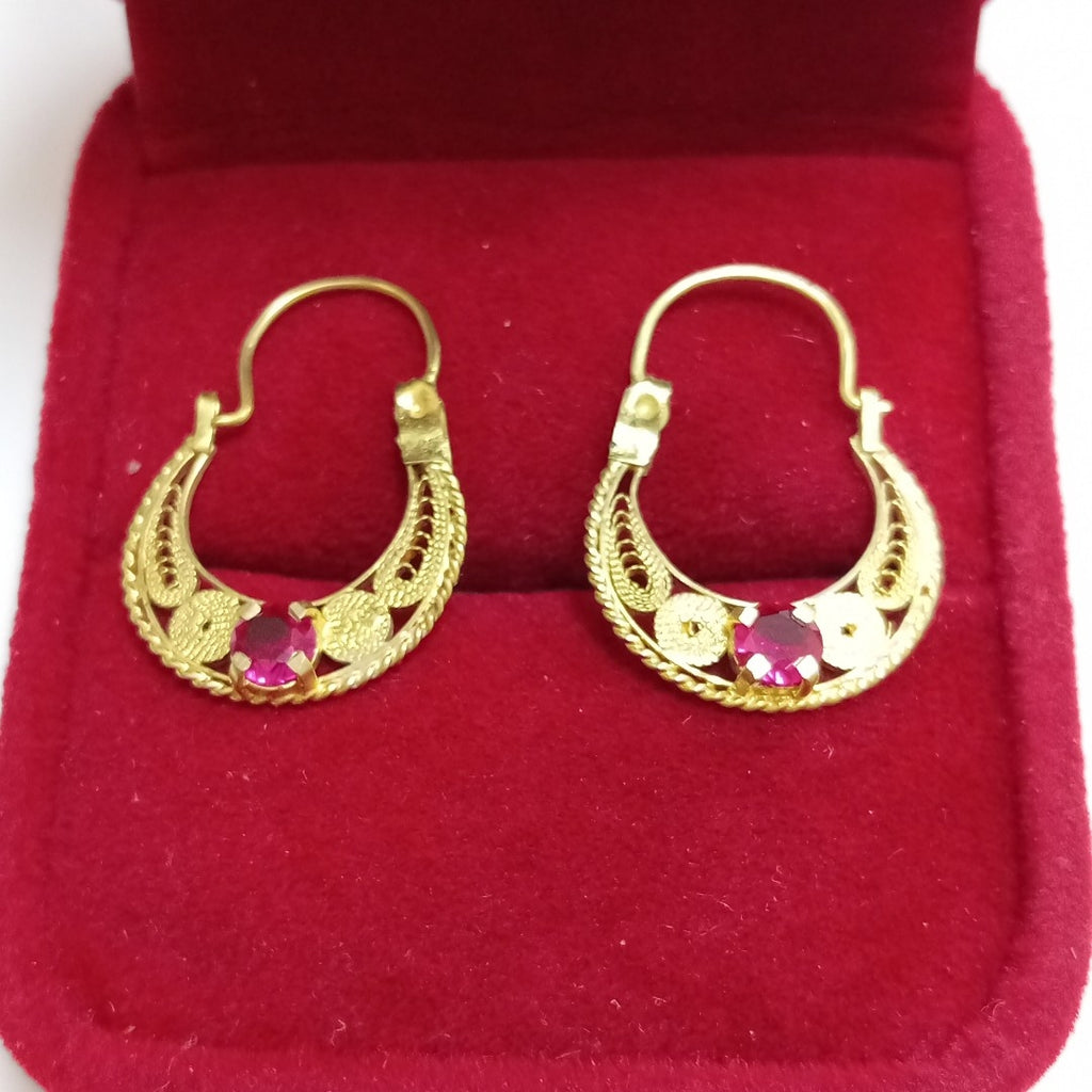 ARRACADAS PAR ORO 10 K 1.7 GRMS (SEMINUEVO)