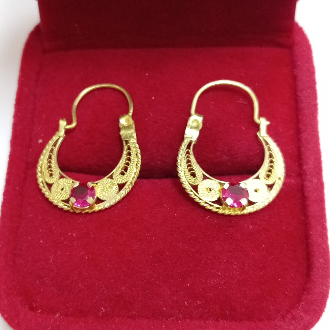 ARRACADAS PAR ORO 10 K 1.7 GRMS (SEMINUEVO)