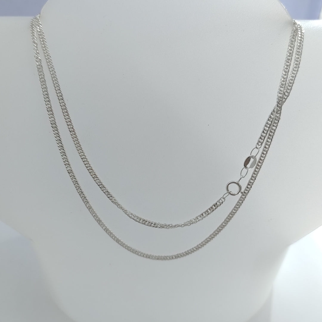 CADENA BARBADA PLATA .925 60 CM 5.02 GR (NUEVO)