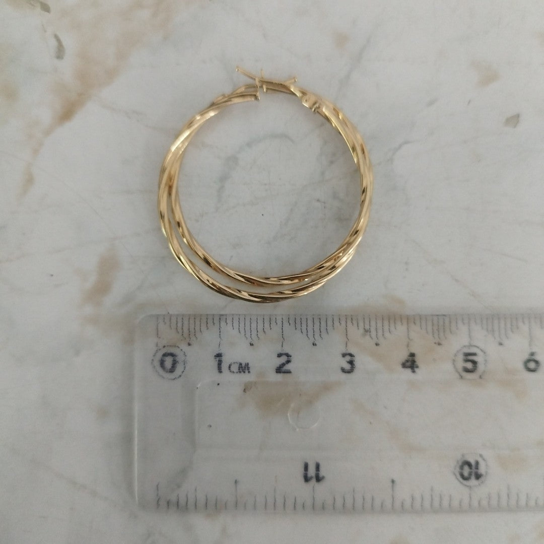 ARETES PAR ORO 14 K 1.1 GRMS (SEMINUEVO)