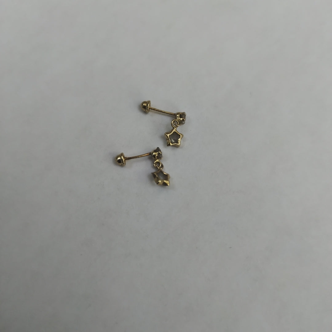ARETES PAR ORO 14 K 0.4 GRMS (SEMINUEVO)