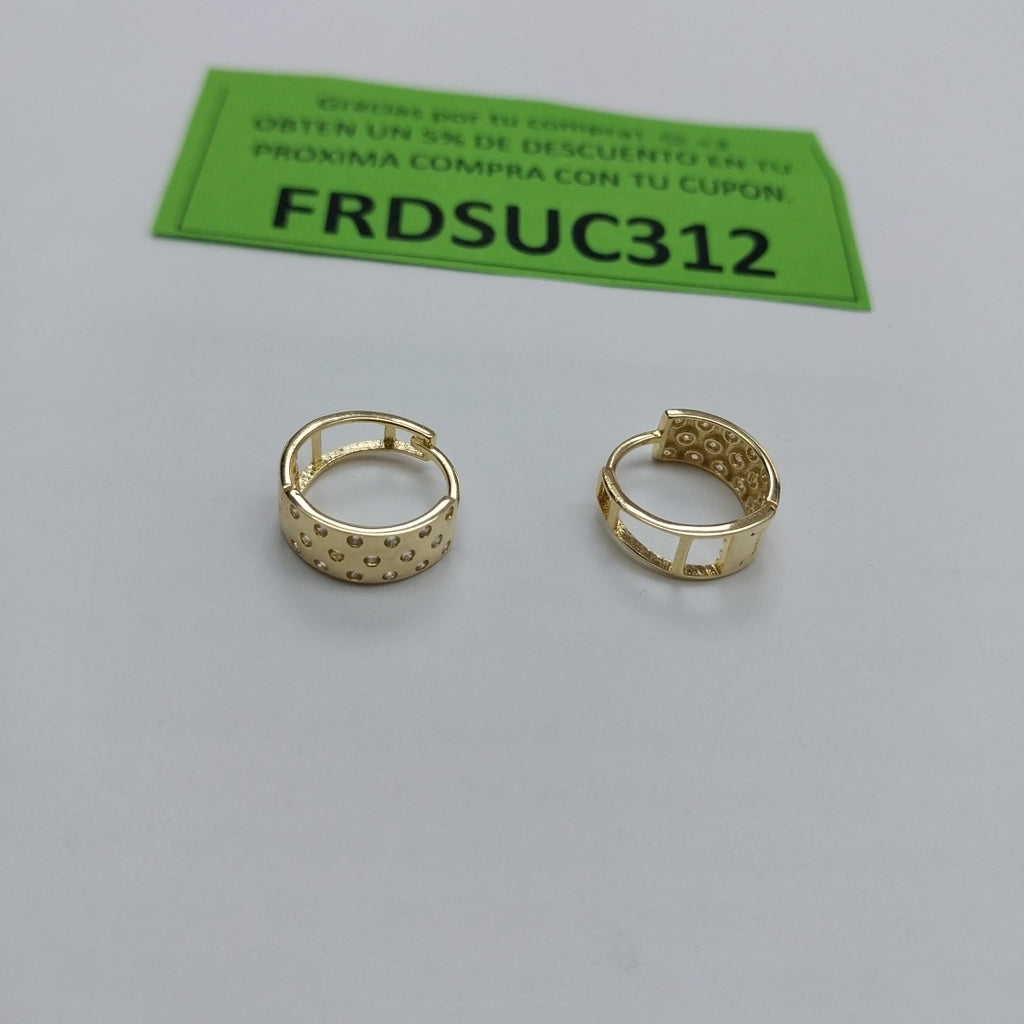 ARRACADAS PAR ORO 14 K 2.6 GRMS (SEMINUEVO)