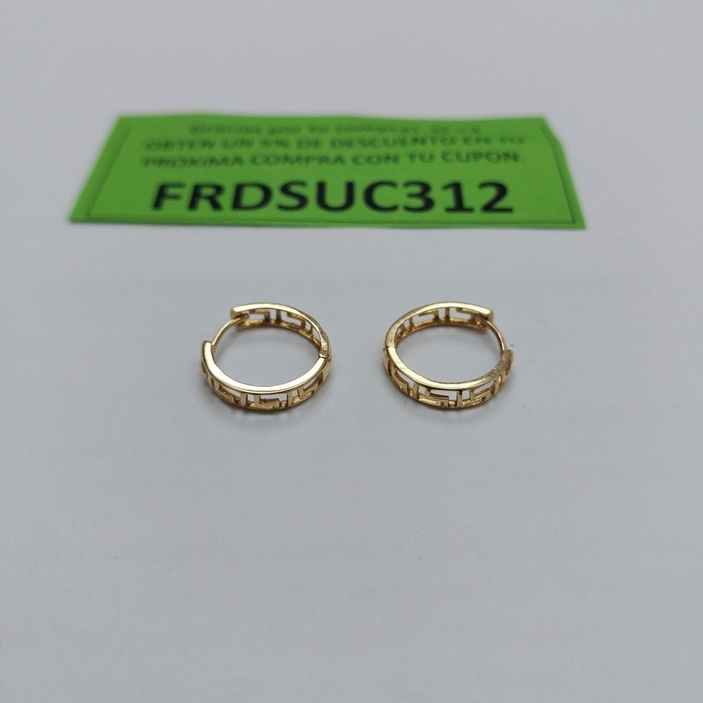 ARRACADAS PAR ORO 14 K 1.3 GRMS (SEMINUEVO)