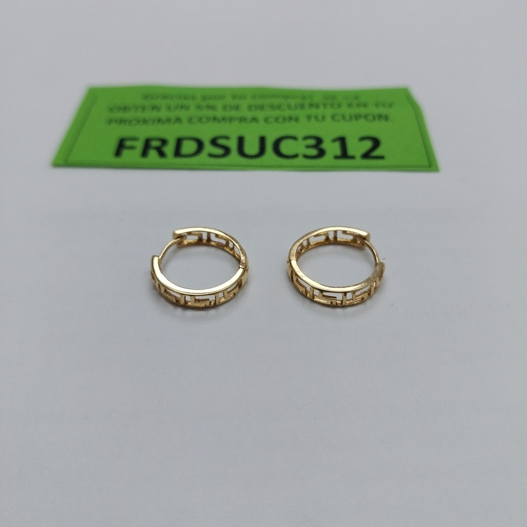 ARRACADAS PAR ORO 14 K 1.3 GRMS (SEMINUEVO)
