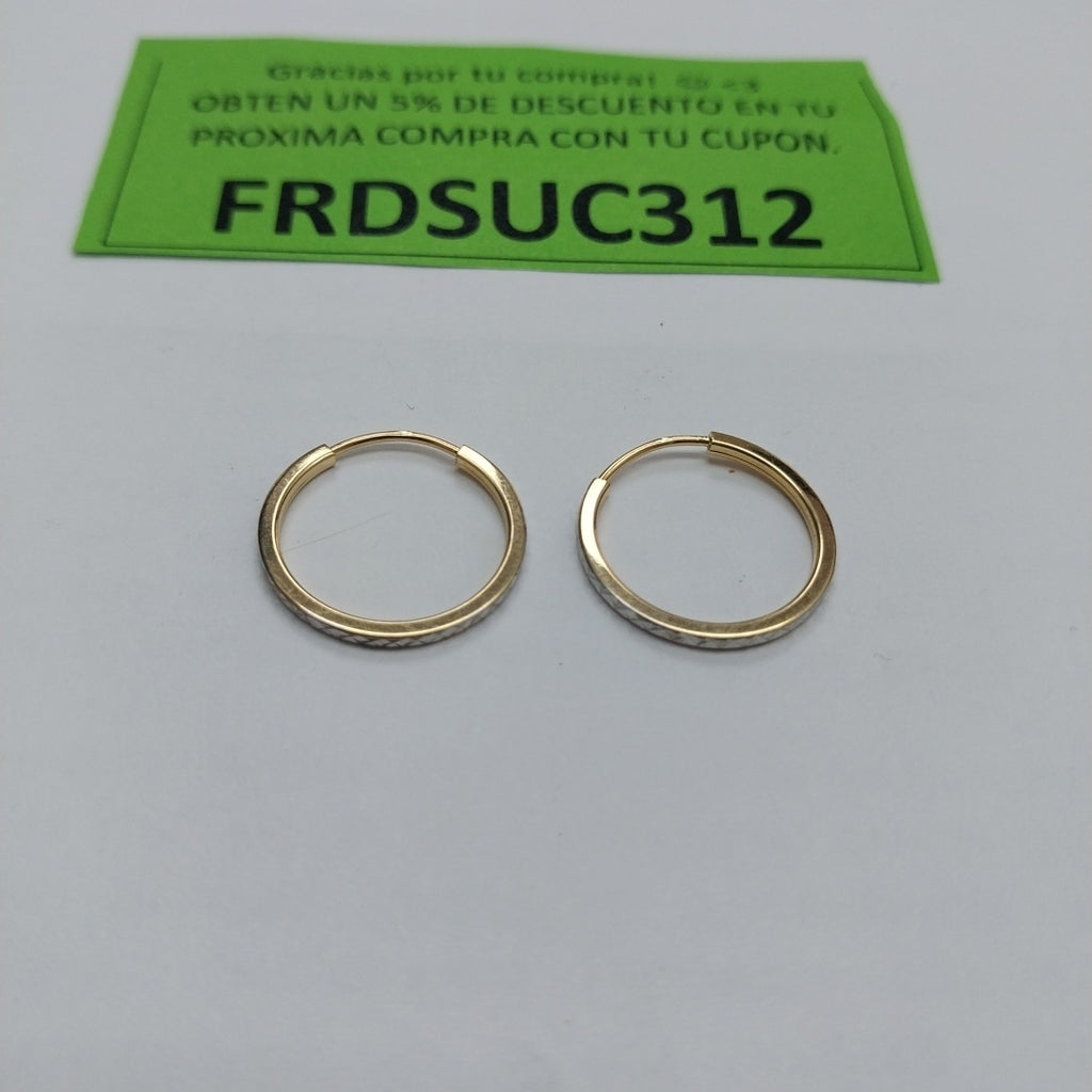 ARRACADAS PAR ORO 14 K 0.9 GRMS (SEMINUEVO)