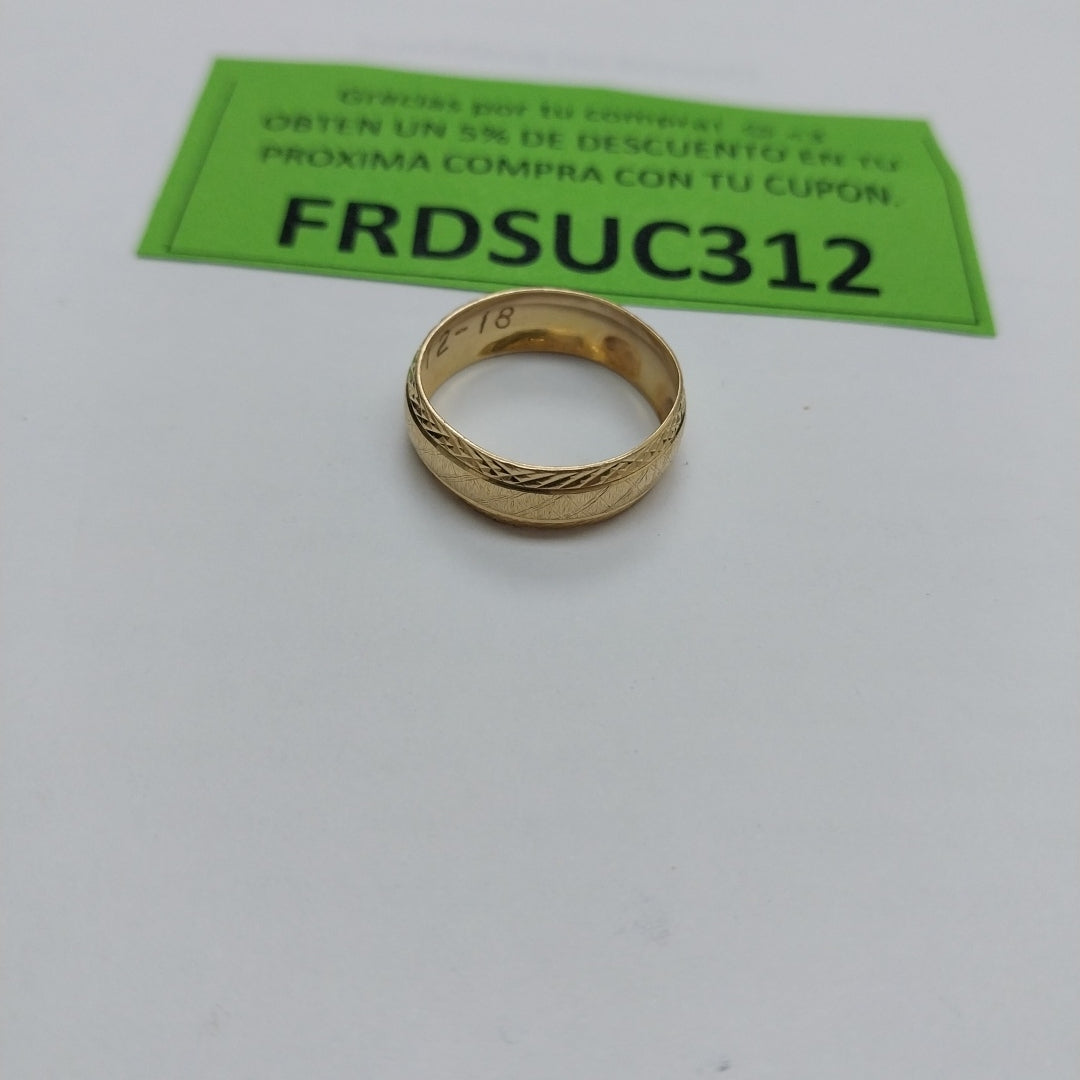 ARGOLLA ORO 14 K 1.9 GRMS (SEMINUEVO)