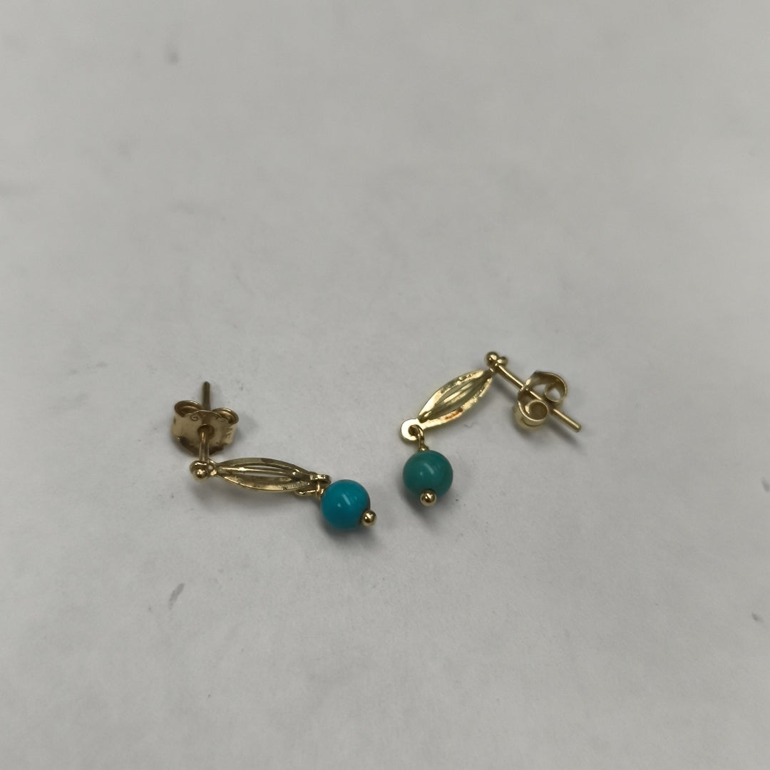 ARETES PAR ORO 14 K 1 GRMS (SEMINUEVO)