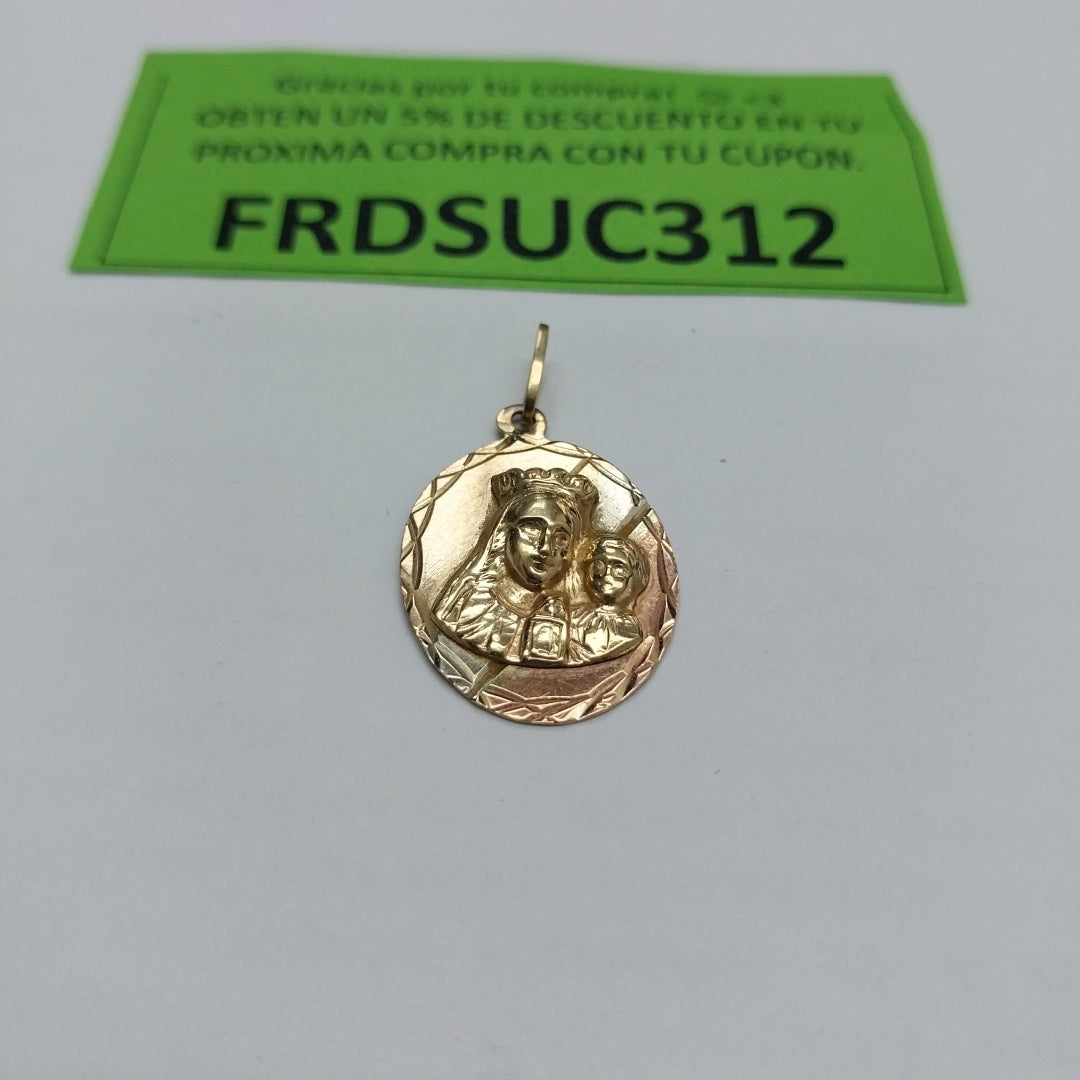 MEDALLA PERSONAL ORO 10 K 2 GRMS (SEMINUEVO)