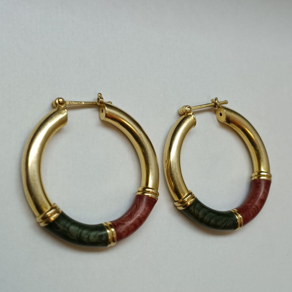 ARRACADAS PAR ORO 14 K 9 GRMS (SEMINUEVO)