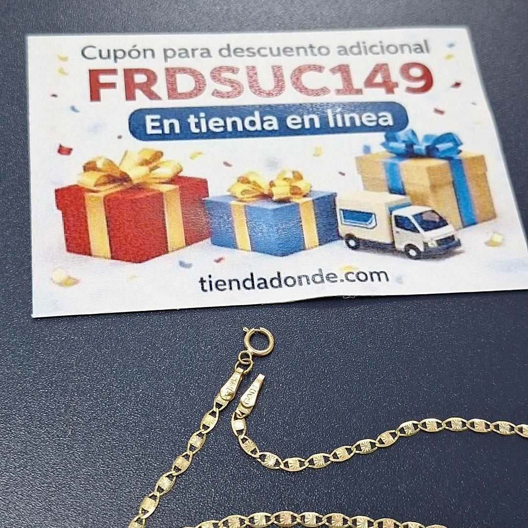 CADENA, DIJE ORO 10 K 3.2 GRMS (SEMINUEVO)