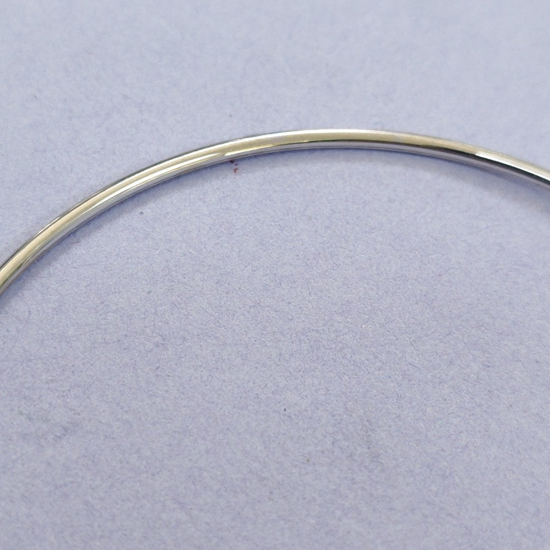 PULSERA RIGIDA ORO, ORO BLANCO 10 K 2.3 GRMS (SEMINUEVO)