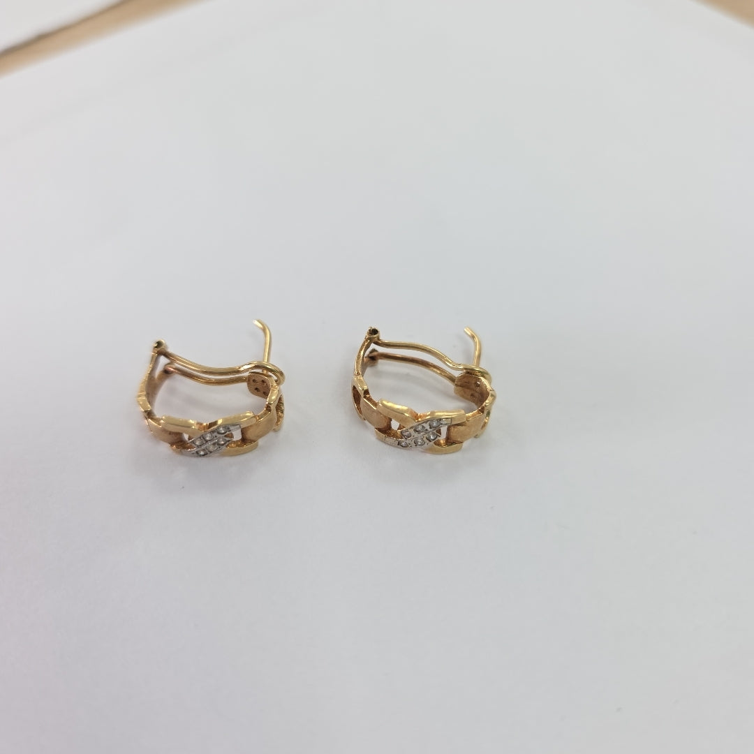 ARETES PAR ORO 14 K 4.5 GRMS (SEMINUEVO)