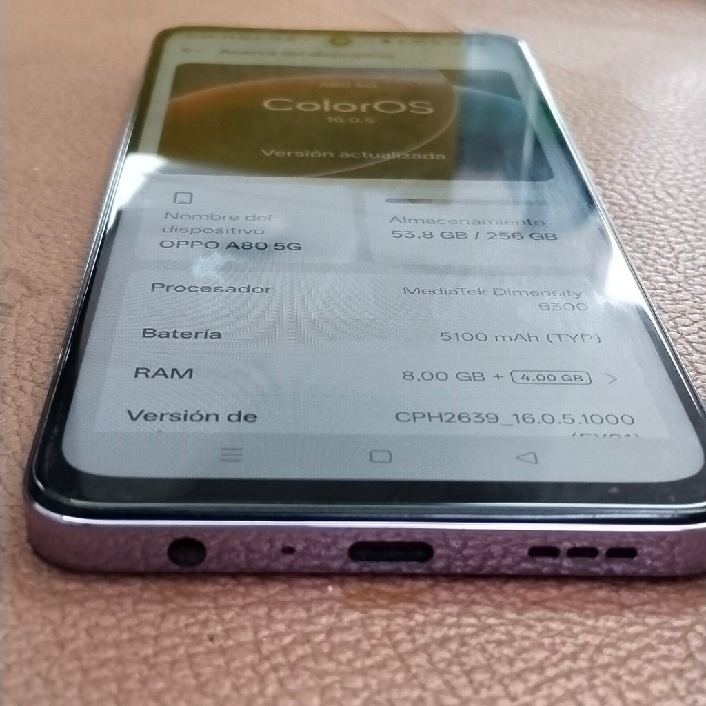CELULAR OPPO A80 5G CPH2639 (2024) 256 GB 8 GB RAM (SEMINUEVO)