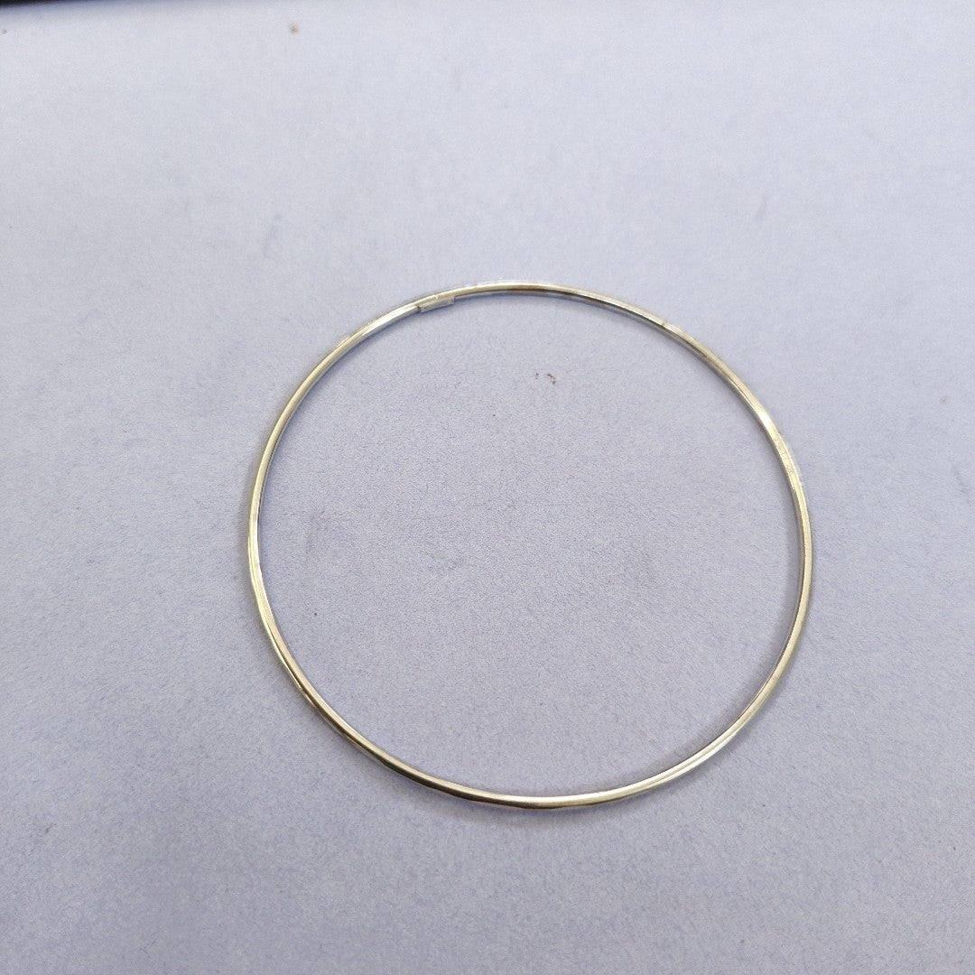 PULSERA RIGIDA ORO BLANCO 10 K 2 GRMS (SEMINUEVO)