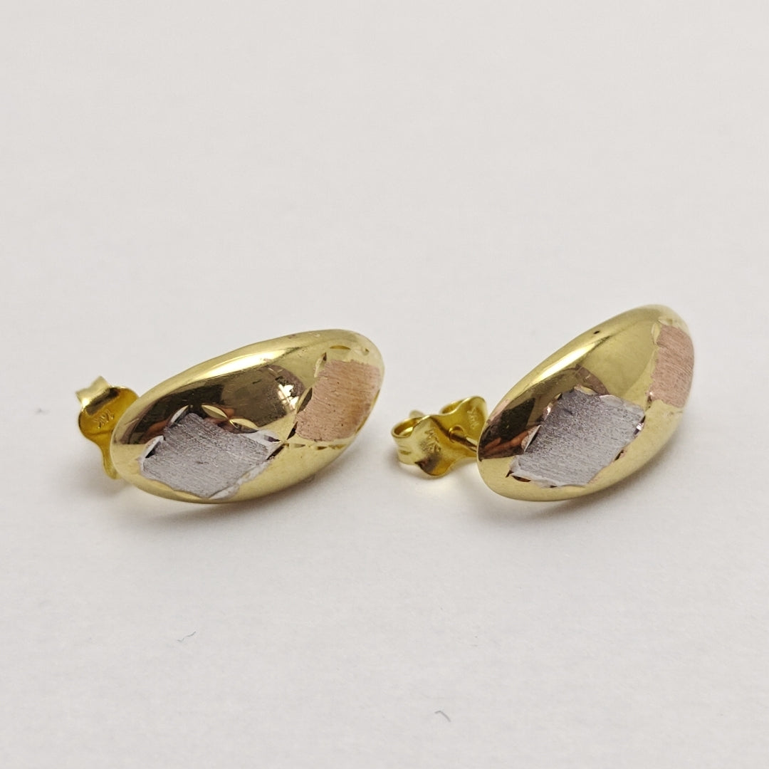 BROQUELES PAR ORO 14 K 1,70 GRMS (SEMINUEVO)