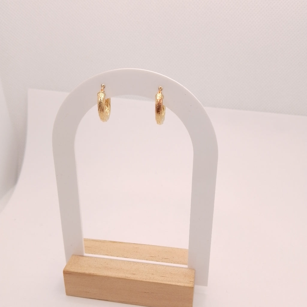 ARETES PAR ORO 14 K 1 GRMS (SEMINUEVO)