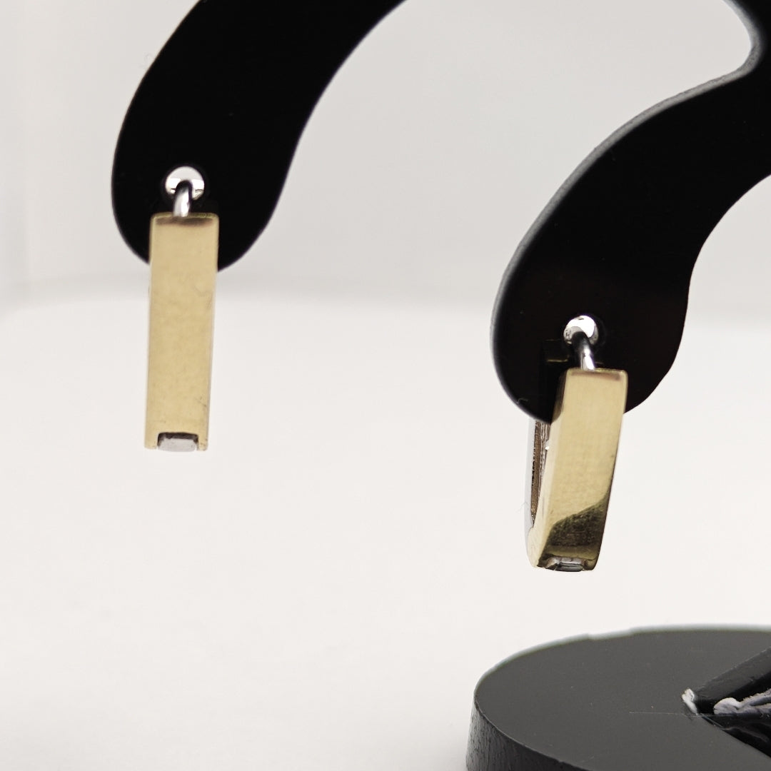 ARRACADAS PAR ORO COMBINADO 14 K 3,10 GRMS (SEMINUEVO)