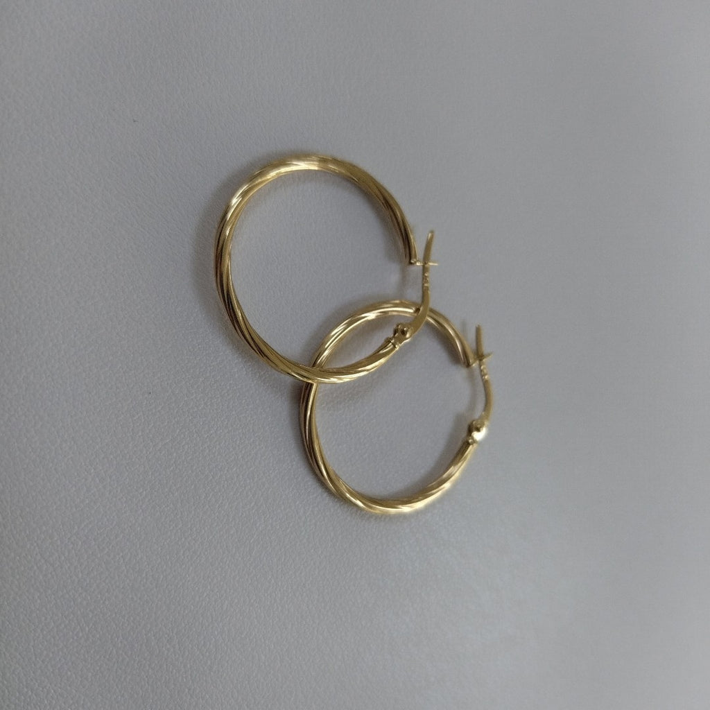 ARRACADAS PAR ORO 14 K 1.1 GRMS (SEMINUEVO)