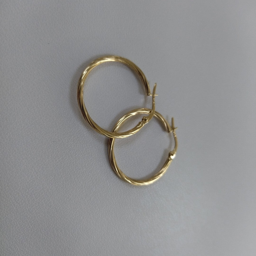 ARRACADAS PAR ORO 14 K 1.1 GRMS (SEMINUEVO)