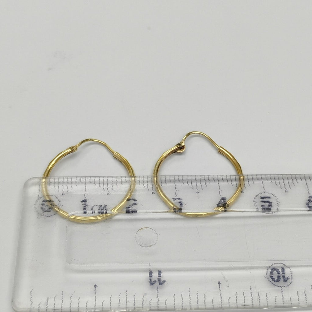 ARRACADAS PAR ORO 14 K 1.5 GRMS (SEMINUEVO)