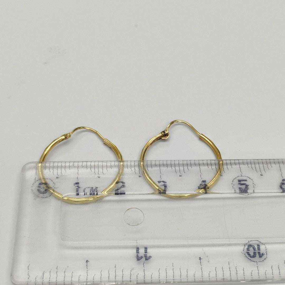 ARRACADAS PAR ORO 14 K 1.5 GRMS (SEMINUEVO)