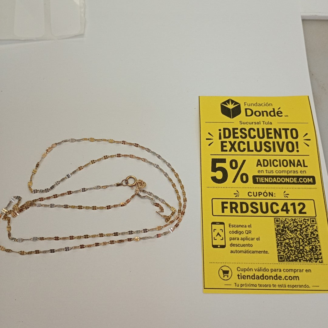 CADENA ORO 10 K 0.9 GRMS (SEMINUEVO)