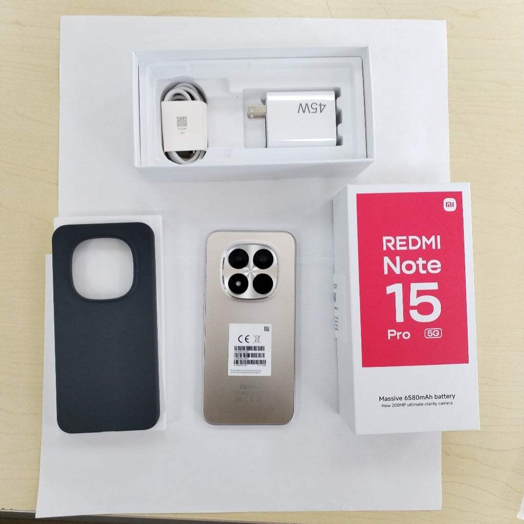 CELULAR XIAOMI REDMI NOTE 15 PRO 5G 25080RABDG (2026) 512 GB 8 GB RAM (SEMINUEVO)