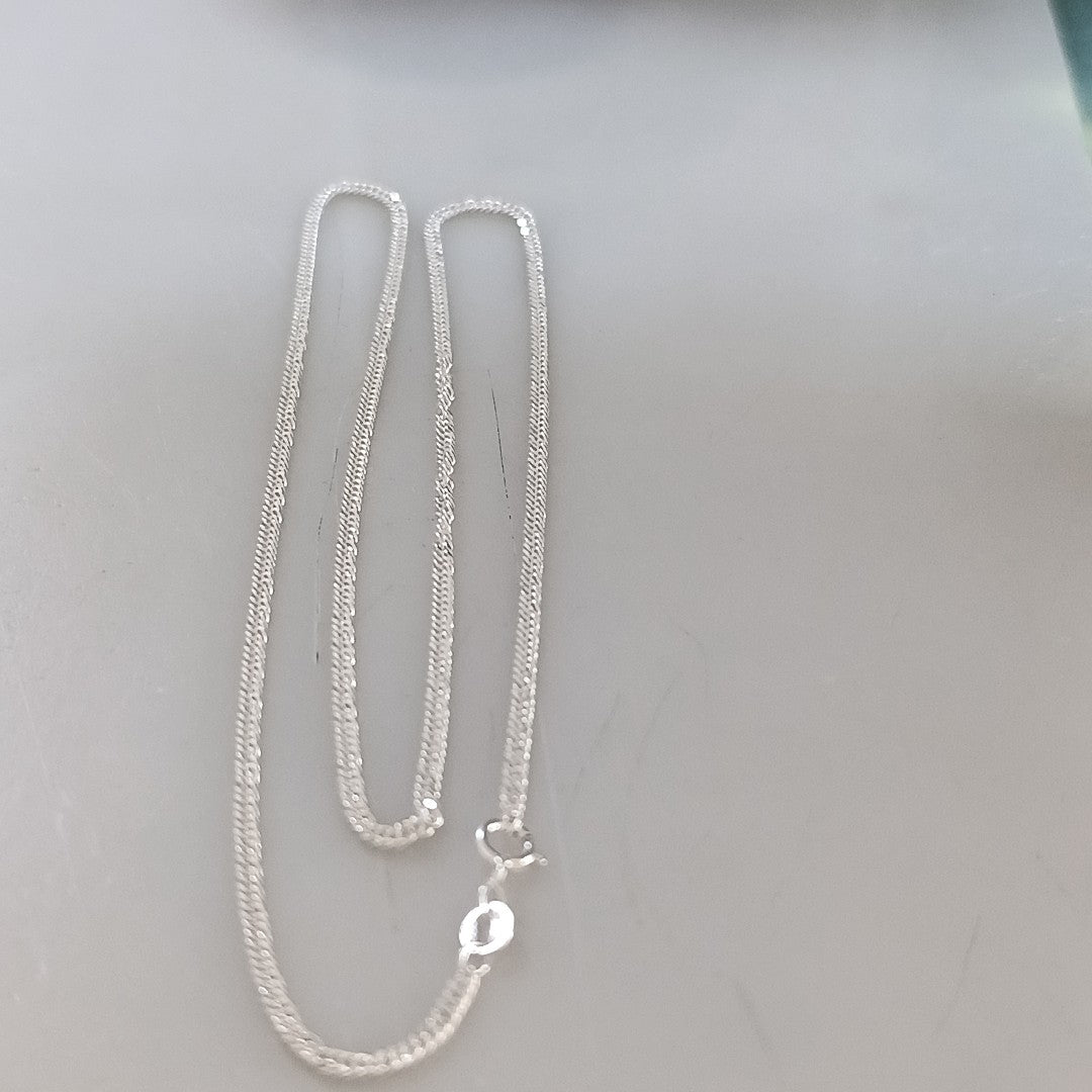 CADENA BARBADA PLATA .925 50 CM 4.22 GR (NUEVO)