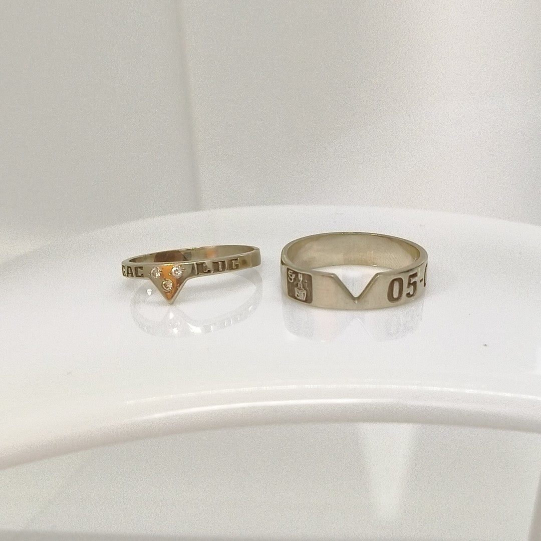 ANILLO DE GRADUACIÓN ORO 14 K 4,70 GRMS (SEMINUEVO)