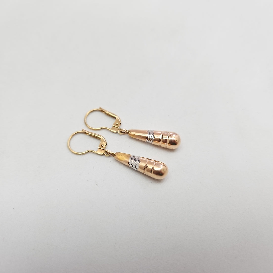 ARETES PAR ORO 14 K 3.2 GRMS (SEMINUEVO)
