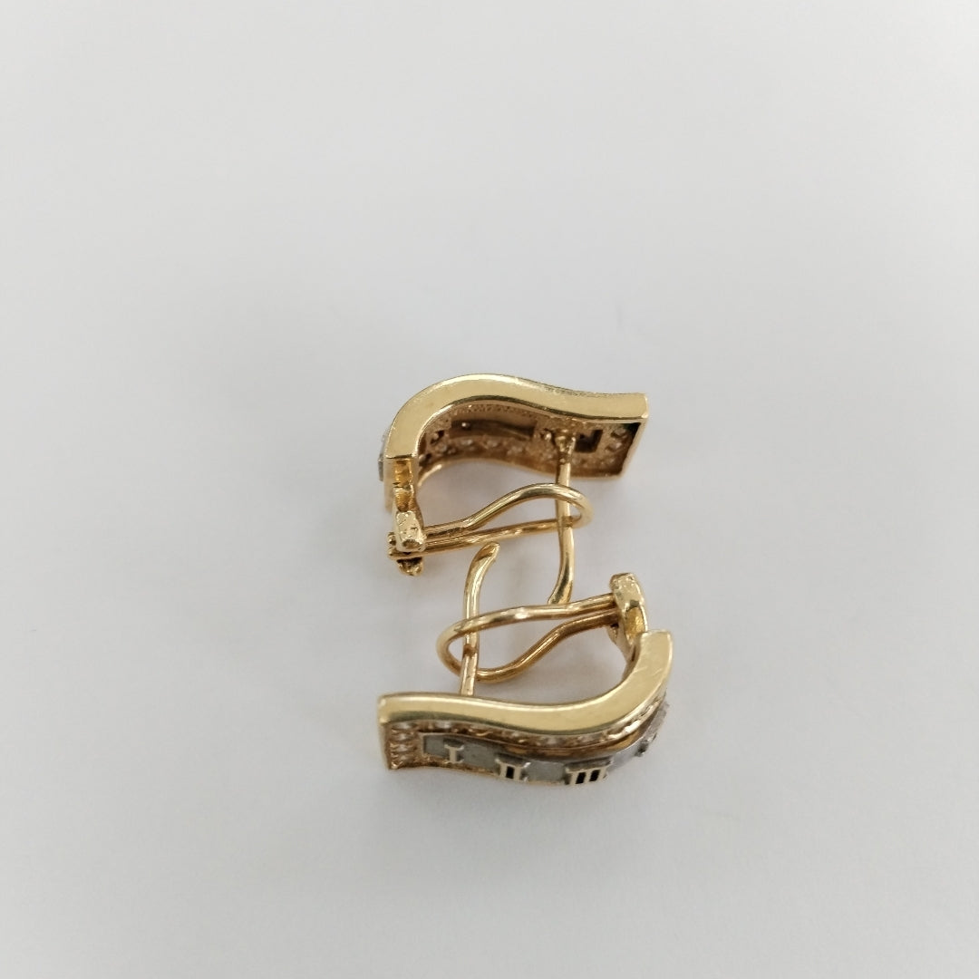 ARETES PAR ORO 14 K 7,30 GRMS (SEMINUEVO)