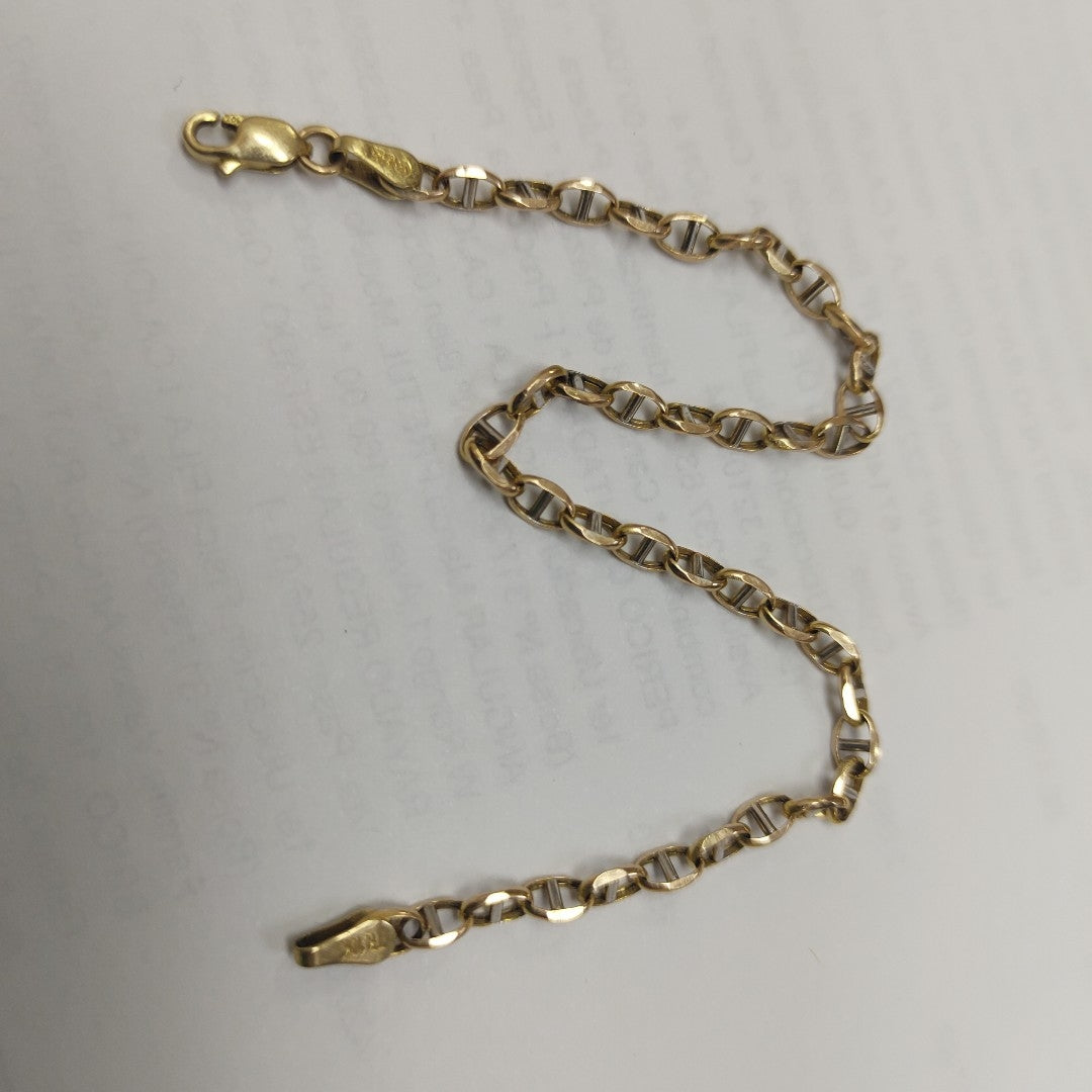 PULSERA ORO COMBINADO 14 K 1.5 GRMS (SEMINUEVO)