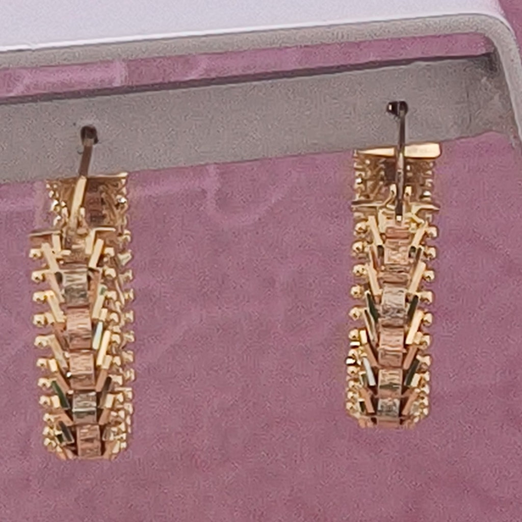 ARRACADAS PAR ORO 14 K 6.2 GRMS (SEMINUEVO)