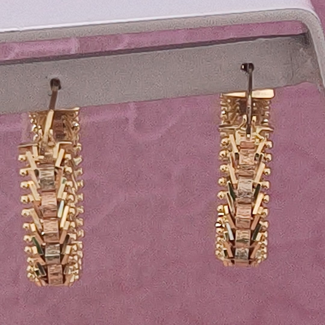 ARRACADAS PAR ORO 14 K 6.2 GRMS (SEMINUEVO)