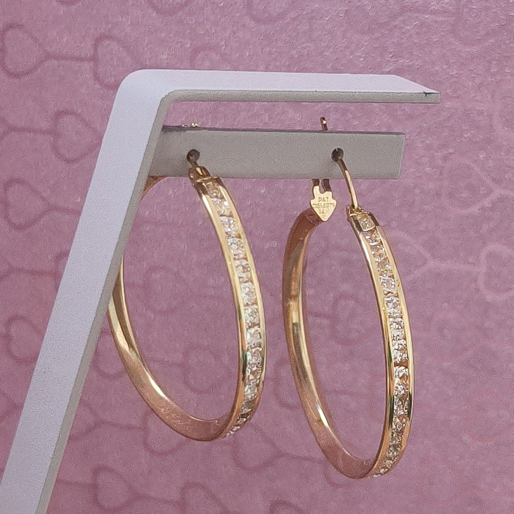 ARRACADAS PAR ORO 14 K 6 GRMS (SEMINUEVO)