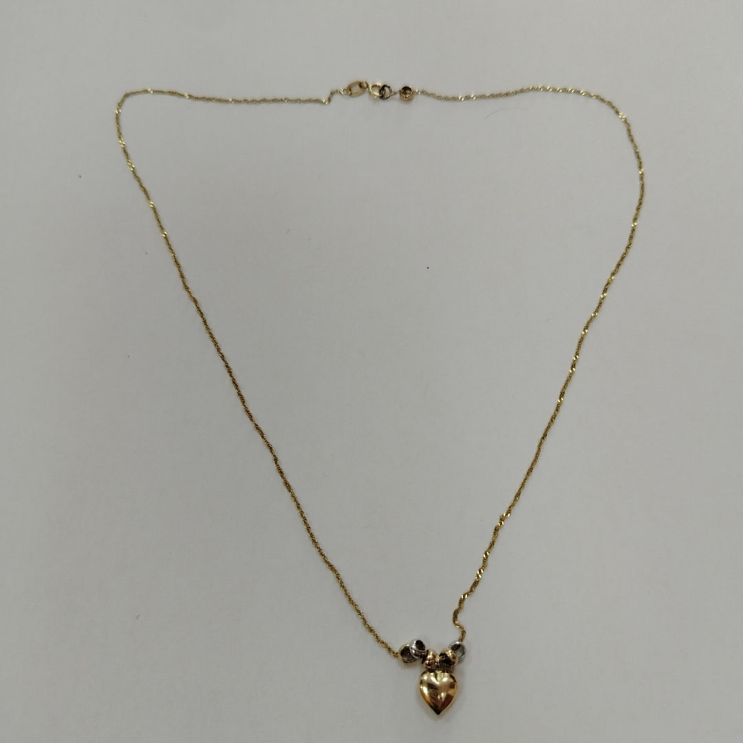 GARGANTILLA ORO, ORO COMBINADO 14 K 1.5 GRMS (SEMINUEVO)