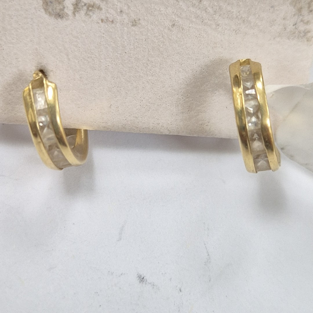 ARETES PAR ORO 14 K 1,20 GRMS (SEMINUEVO)