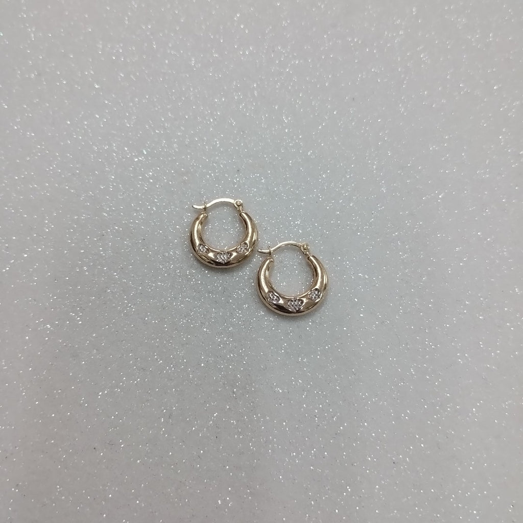 ARRACADAS PAR ORO 14 K 0.6 GRMS (SEMINUEVO)