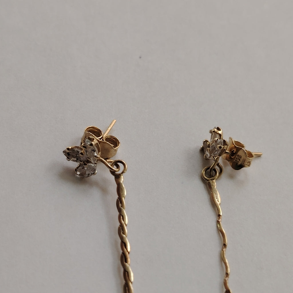 ARETES PAR ORO 14 K 1.7 GRMS (SEMINUEVO)