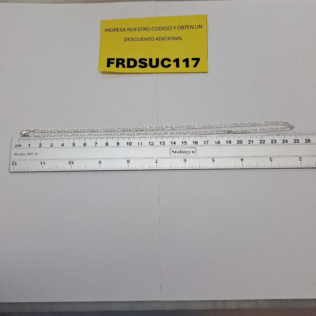 CADENA 3X1 PLATA .925 50 CM 6.72 GR (NUEVO)