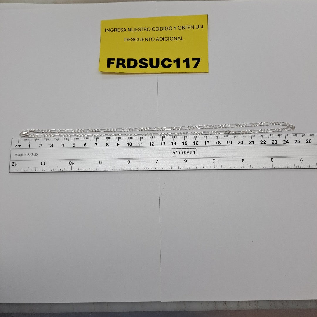 CADENA 3X1 PLATA .925 50 CM 6.72 GR (NUEVO)