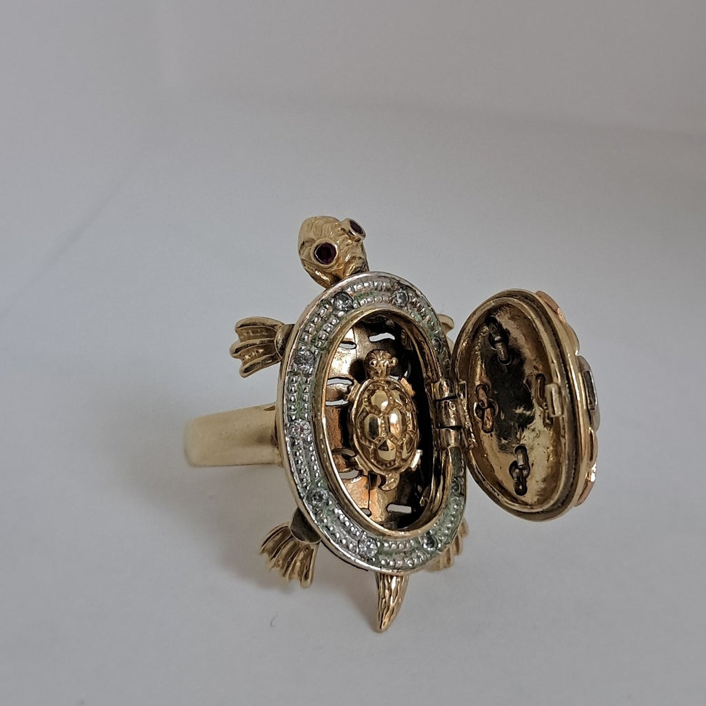 ANILLITO ORO COMBINADO 14 K 10,90 GRMS (SEMINUEVO)