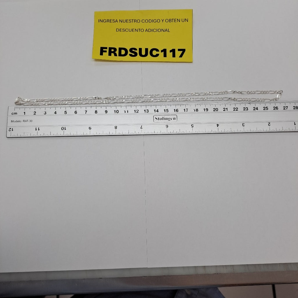 CADENA 3X1 PLATA .925 55 CM 7.22 GR (NUEVO)