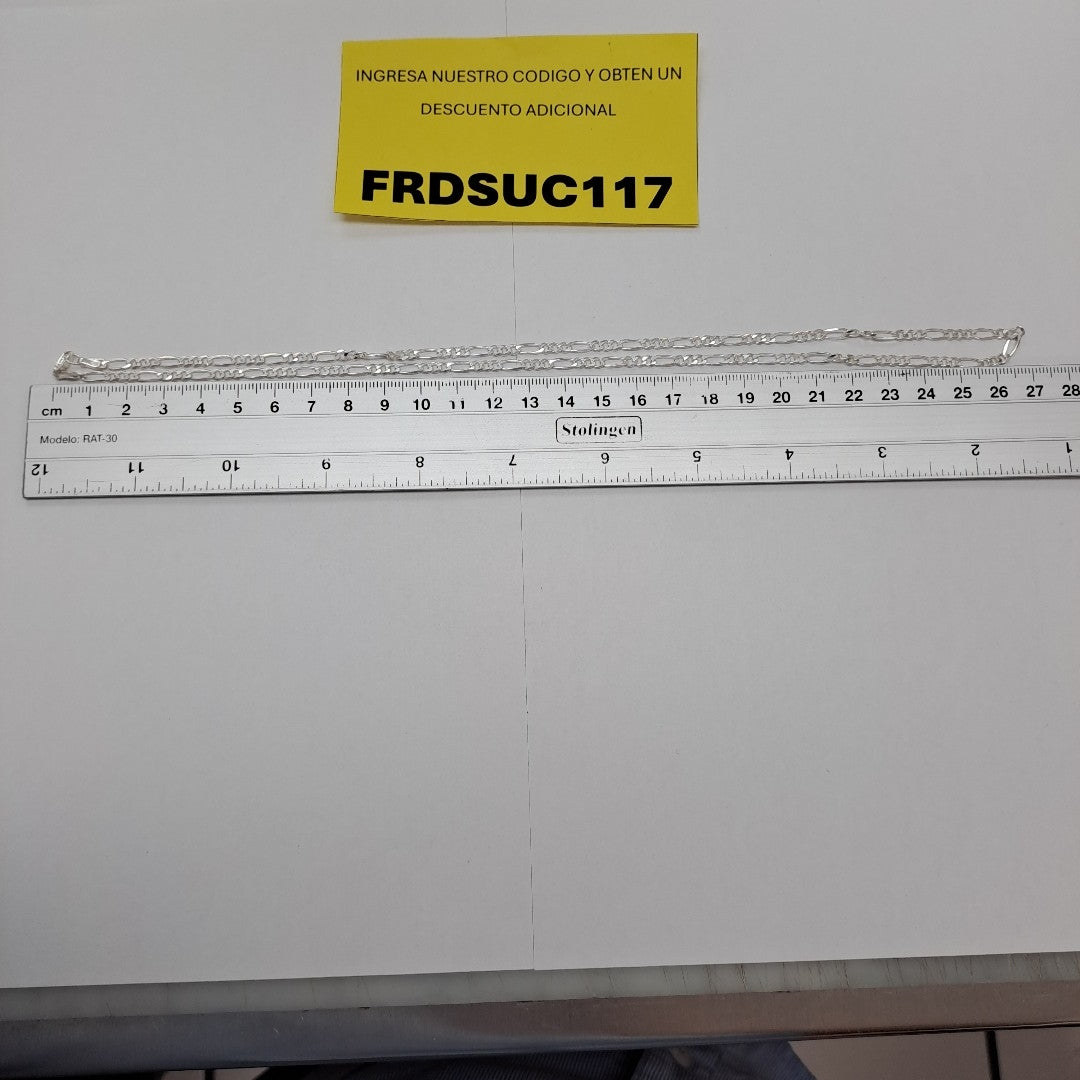 CADENA 3X1 PLATA .925 55 CM 7.22 GR (NUEVO)
